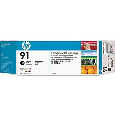 HP C9465A (91) Foto Siyah Orjinal Kartuş - Designjet Z6100 (T2811) - 1