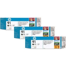 HP C9480A (91) Mat Siyah Orjinal Plotter Kartuş 3lü Paket - Designjet Z6100 (T1337) - 1