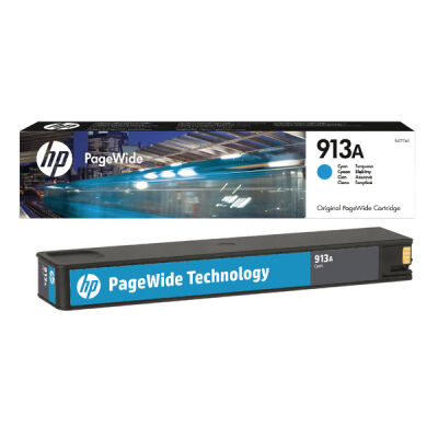 HP F6T77AE (913A) Cyan Original Cartridge - PageWide 352 - 2