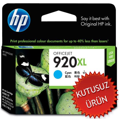 HP CD972A (920XL) Mavi Orjinal Kartuş Yüksek Kapasite - HP 6000 / 6500 (U) (T2613) - 1