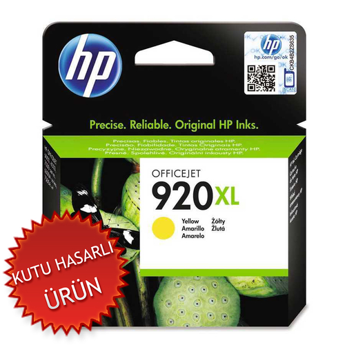 HP CD974A (920XL) Sarı Orjinal Kartuş Yüksek Kapasite - HP 6000 / 6500 (C) (T16781) - 1