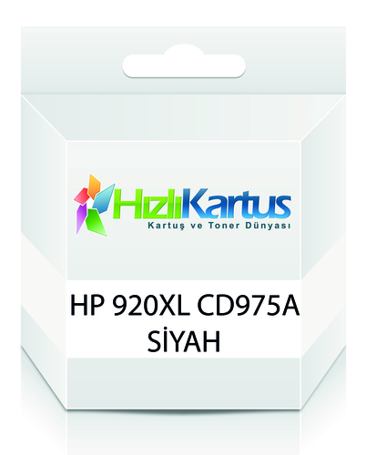 HP CD975A (920XL) Siyah Muadil Kartuş Yüksek Kapasite - HP 6000 / 6500 (T208) - 1