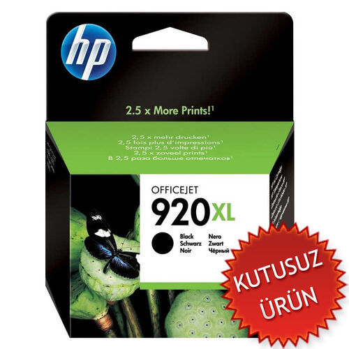 HP CD975A (920XL) Siyah Orjinal Kartuş Yüksek Kapasite - HP 6000 / 6500 (U) (T2495) - 1