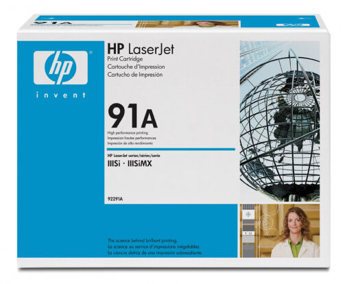 HP 92291A (91A) Black Original Toner - LaserJet 4si / IIIsi (B) - 1