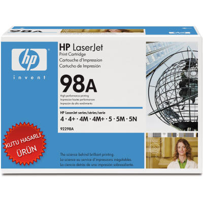 HP 92298A (98A) Black Original Toner - LaserJet 4m / 5m (Damaged Box) 