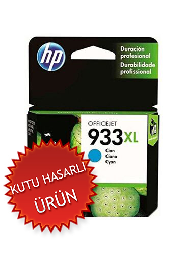 HP CN054A (933XL) Mavi Orjinal Kartuş - OfficeJet 6100 (C) (T16803) - 1