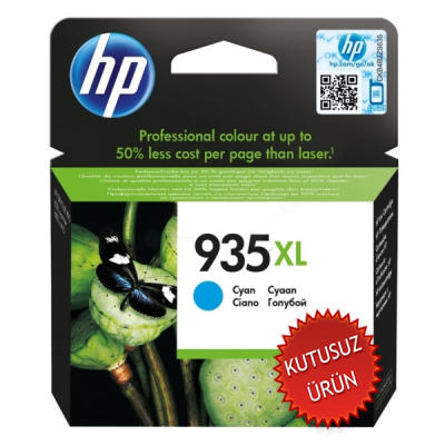 HP C2P24A (935XL) Cyan Original Cartridge - Officejet 6830 (Wıthout Box) 