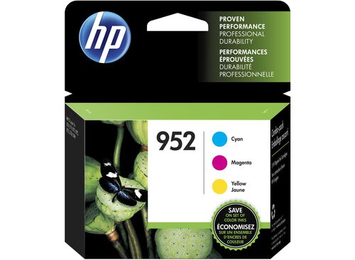 HP N9K27AN (952) Cyan / Magenta / Yellow Original Cartridge 3 Pack - OfficeJet Pro 7720 - 1