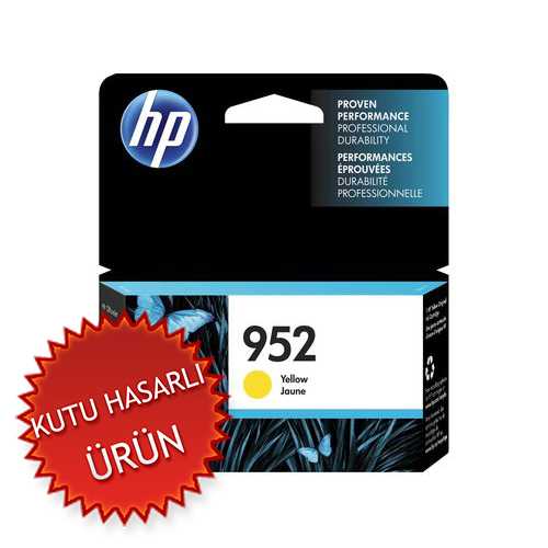 HP L0S55AN (952) Sarı Orjinal Kartuş - OfficeJet Pro 7720 (C) (T17425) - 1