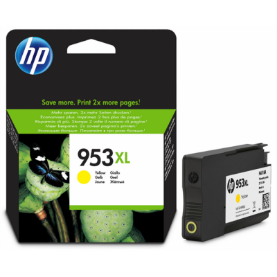 HP F6U18AE (953XL) Sarı Orjinal Kartuş Yüksek Kapasite - OfficeJet Pro 7720 (T6487) - 2