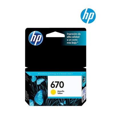 HP - HP CZ116A (670) Yellow Original Cartridge - HP Deskjet 3525 