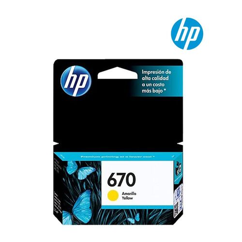 HP CZ116A (670) Sarı Orjinal Kartuş - HP Deskjet 3525 (T16485)