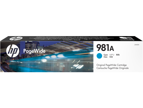 HP J3M68A (981A) Mavi Orjinal Kartuş - PageWide 556dn / MFP586z (T11064) - 1