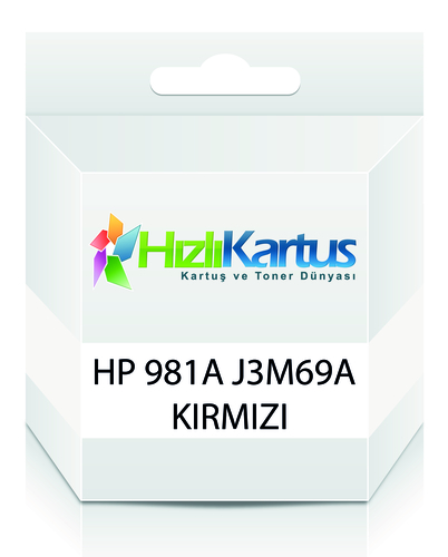 HP J3M69A (981A) Kırmızı Muadil Kartuş - PageWide 556dn / MFP586z (T16680) - 1