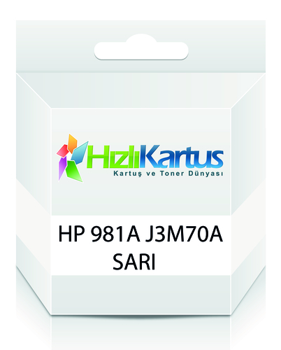 HP J3M70A (981A) Sarı Muadil Kartuş - PageWide 556dn / MFP586z (T16676) - 1