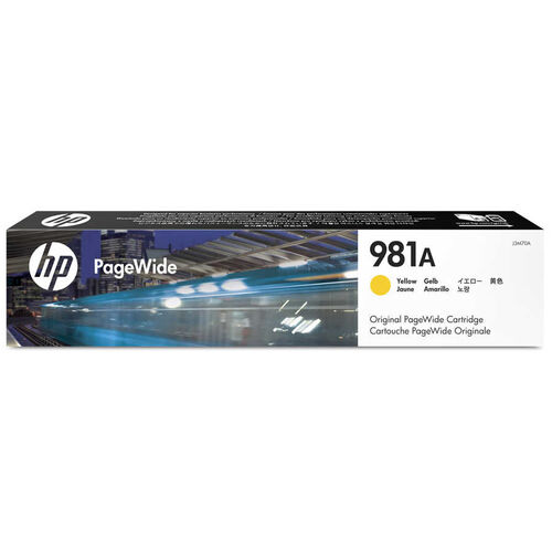 HP J3M70A (981A) Sarı Orjinal Kartuş - PageWide 556dn / MFP586z (T13059) - 1