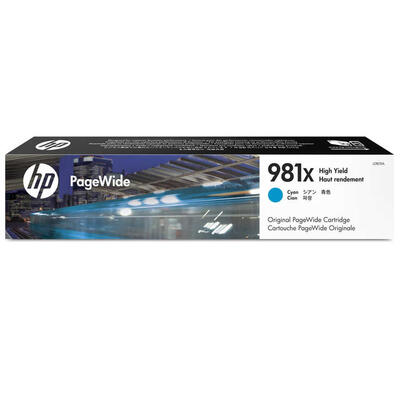 HP L0R09A (981X) Cyan Original Cartridge Hıgh Capacity - PageWide 556dn / MFP586z 