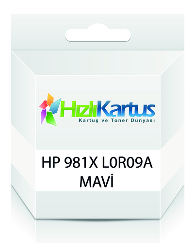 HP L0R09A (981X) Mavi Muadil Kartuş Yüksek Kapasite - PageWide 556dn / MFP586z (T16672) - 1