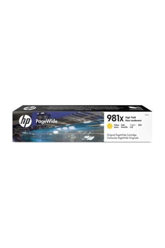 HP L0R11A (981X) Sarı Orjinal Kartuş Yüksek Kapasite - PageWide 556dn / MFP586z (T13094) - 1