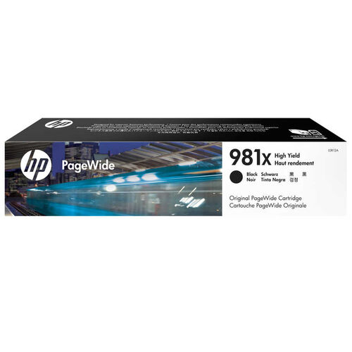 HP L0R12A (981X) Black Original Cartridge High Capacity - PageWide 556dn / MFP586z - 1