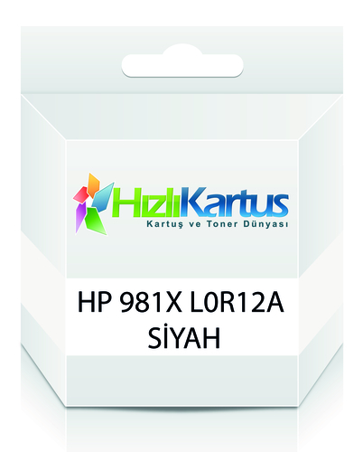 HP L0R12A (981X) Siyah Muadil Kartuş Yüksek Kapasite - PageWide 556dn / MFP586z (T16679) - 1