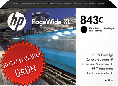 HP - HP C1Q65A (843C) Siyah Orjinal Kartuş - PageWide XL4000 (C)