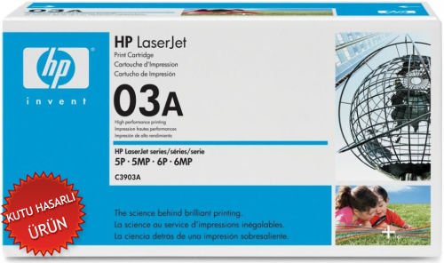 HP C3903A (03A) Black Original Toner (Damaged Box) - 1