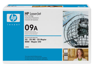 HP C3909A (09A) Black Original Toner - Laserjet 8000 (B) 