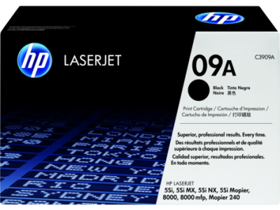 HP C3909A (09A) Black Original Toner - Laserjet 8000 