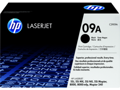 HP C3909A (09A) Black Original Toner - Laserjet 8000 - 3