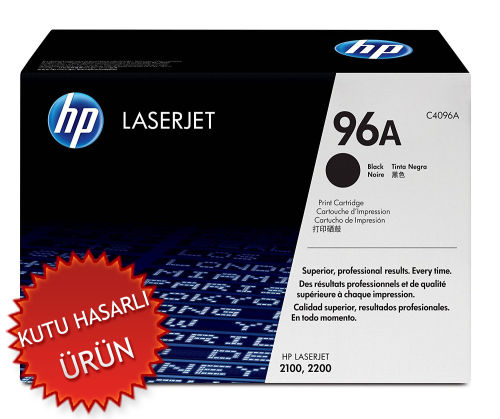 HP C4096A (96A) Black Original Toner - LaserJet 2100 (Damaged Box) - 1