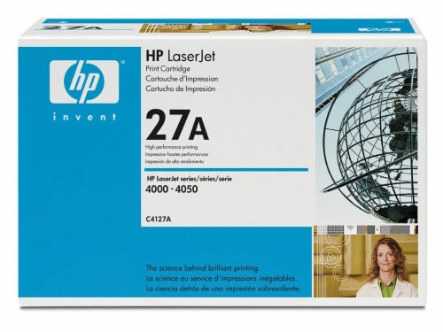 HP C4127A (27A) Black Original Toner - LaserJet 4000 (B) - 1