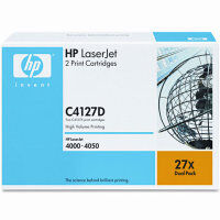 HP C4127D Black Original Toner Dual Pack - LaserJet 4000 (B) - 1