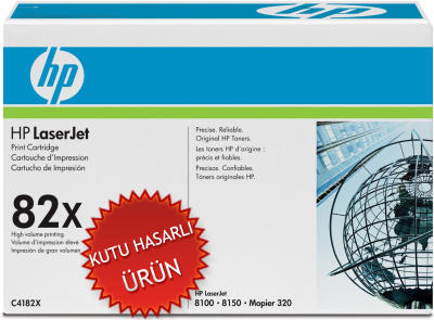 HP C4182X (82X) Black Original Toner - Laserjet 8100 / 8150 (Damaged Box) 