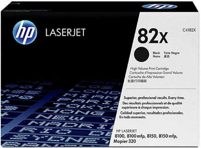 HP C4182X (82X) Black Original Toner - Laserjet 8100 / 8150 