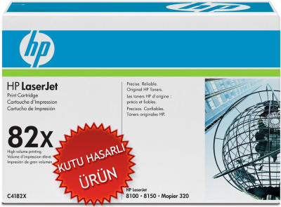 HP - HP C4182X (82X) Siyah Orjinal Toner - Laserjet 8100 / 8150 (C) (T8343)