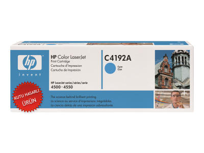 HP C4192A Cyan Original Toner - LaserJet 4500 / 4550 (Damaged Box) 