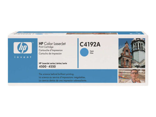 HP C4192A Cyan Original Toner - LaserJet 4500 / 4550 (B) - 2