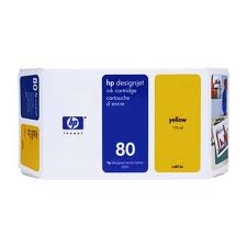 HP C4848A (80) Yellow Original Plotter Cartridge Hıgh Capacity - DesignJet 1050 