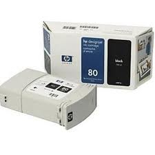 HP C4871A (80) Black Original Plotter Cartridge High Capacity - DesignJet 1050 