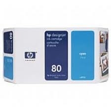 HP C4872A (80) Cyan Original Plotter Cartridge High Capacity - DesignJet 1050 