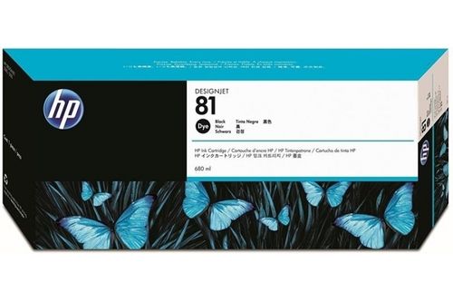 HP C4930A (81) Black Original Cartridge - DesignJet 5000 / 5500 - 1