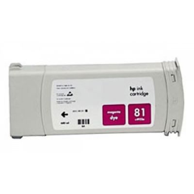 HP C4932A (81) Magenta Original Cartridge - DesignJet 5000 / 5500 (Wıthout Box) - 1