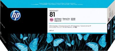 HP C4935A (81) Lıght Magenta Original Cartridge - DesignJet 5000 / 5500 