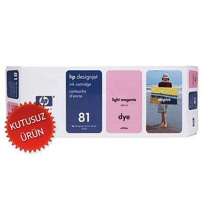 HP C4935A (81) Lıght Magenta Original Cartridge - DesignJet 5000 / 5500 (Wıthout Box) 