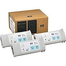 HP C5070A (81) 3Pk Lıght Cyan Plotter Cartridge - DesignJet 5000 / 5500 - 2