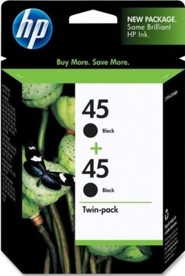 HP C6650FN (45) Dual Pack Black Original Cartridge - Deskjet 710c / 720c - 1