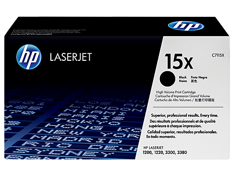 HP C7115X (15X) Black Original Toner - Laserjet 1200 / 1220 - 1