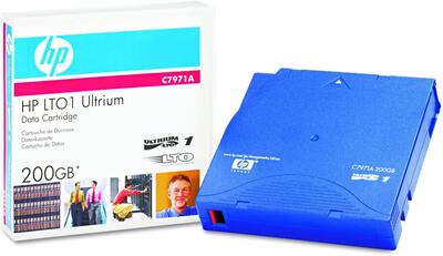 HP C7971A LTO-1 Ultrium Data Cartridge 100GB / 200 GB 609m, 12,65mm 