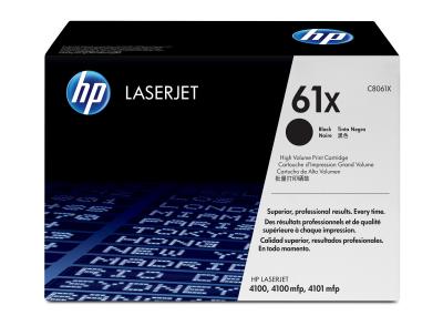 HP C8061X (61X) Black Original Toner - LaserJet 4100 